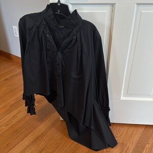 Black asymmetrical top; excellent condition, worn once